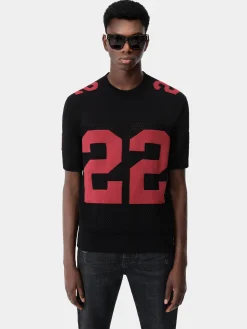 AMIRI Knitwear<22 TEE Black Red