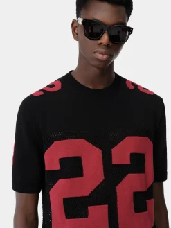 AMIRI Knitwear<22 TEE Black Red