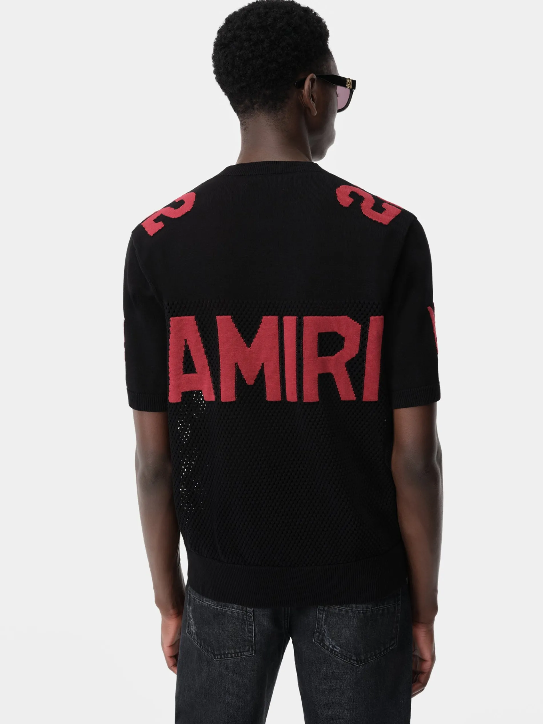 AMIRI Knitwear<22 TEE Black Red