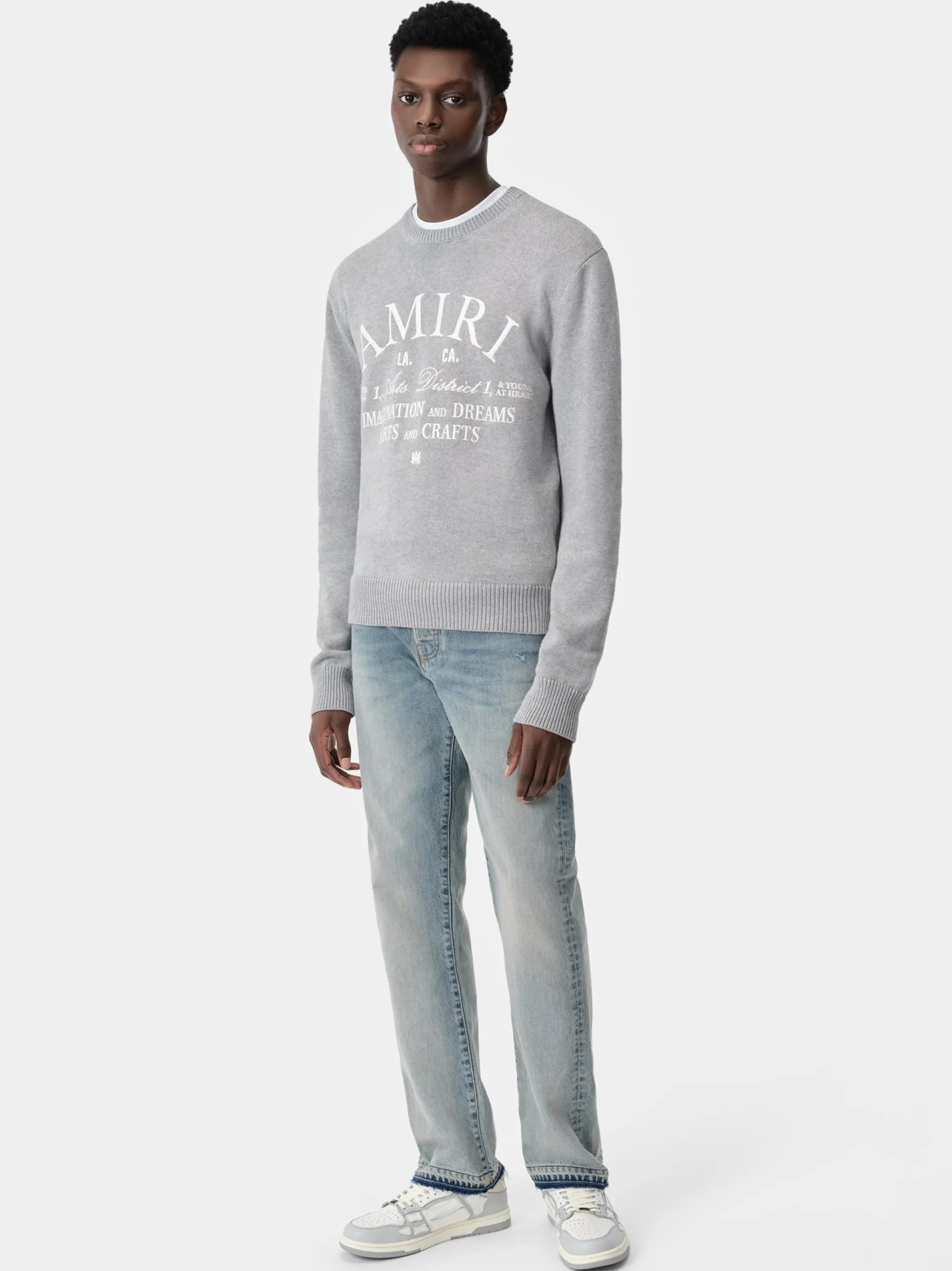 AMIRI Knitwear<ARTS DISTRICT CREW Grey