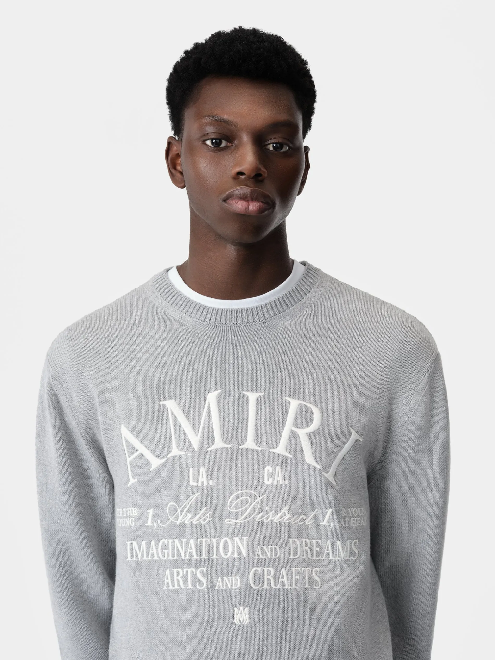 AMIRI Knitwear<ARTS DISTRICT CREW Grey