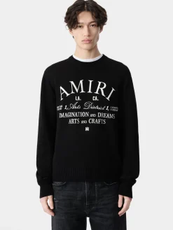 AMIRI Knitwear<ARTS DISTRICT CREW BLACK