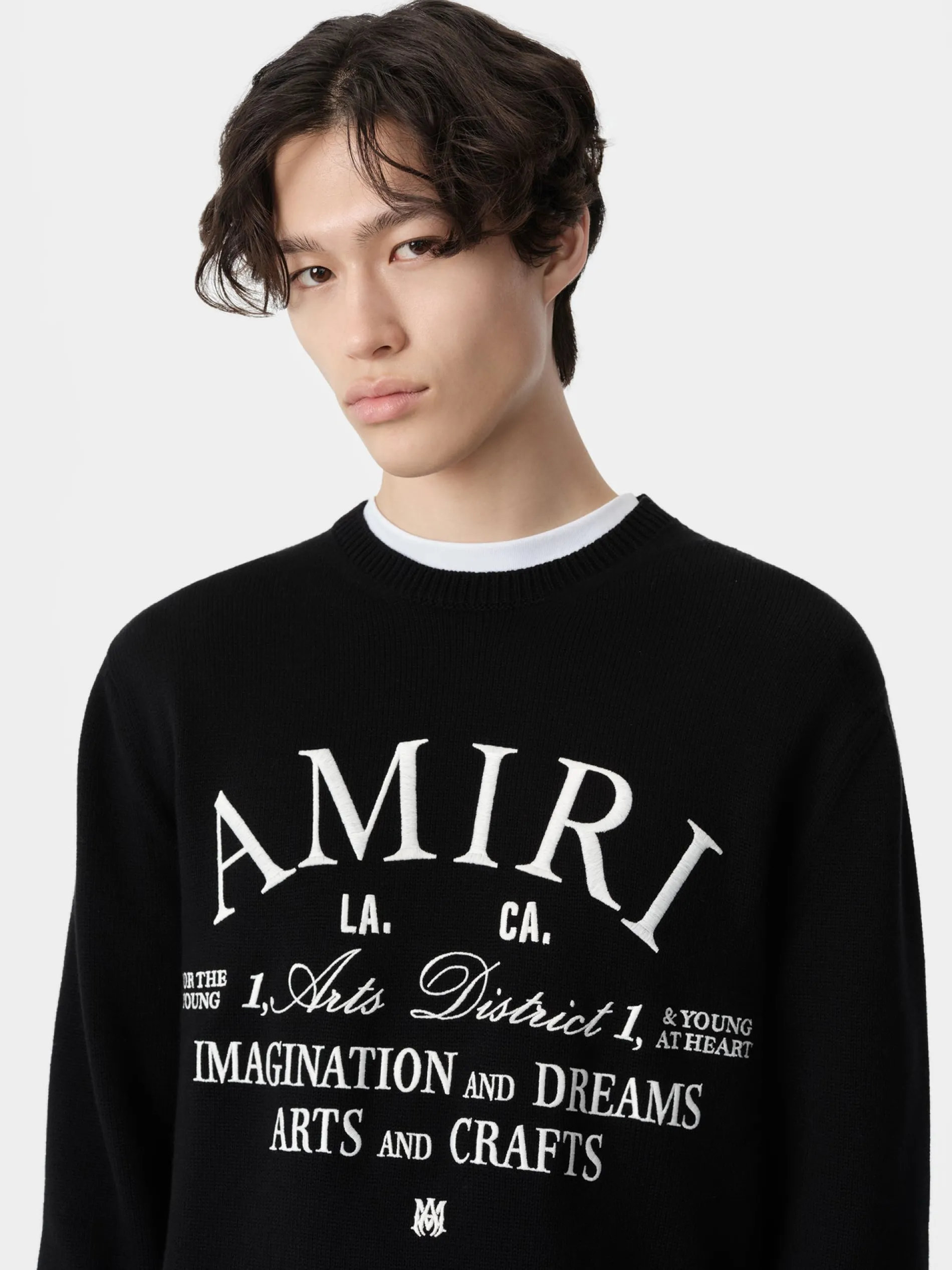 AMIRI Knitwear<ARTS DISTRICT CREW BLACK