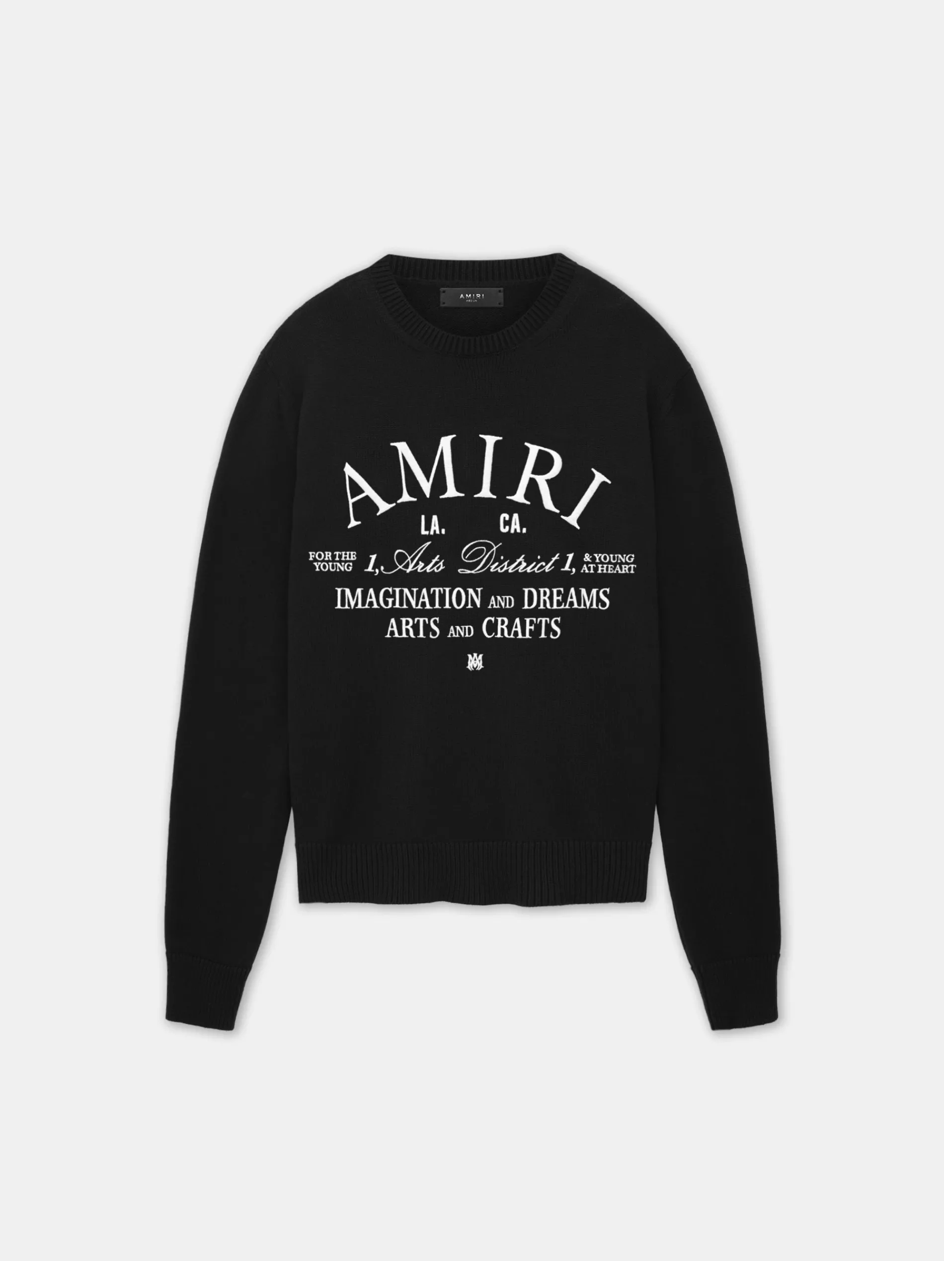 AMIRI Knitwear<ARTS DISTRICT CREW BLACK