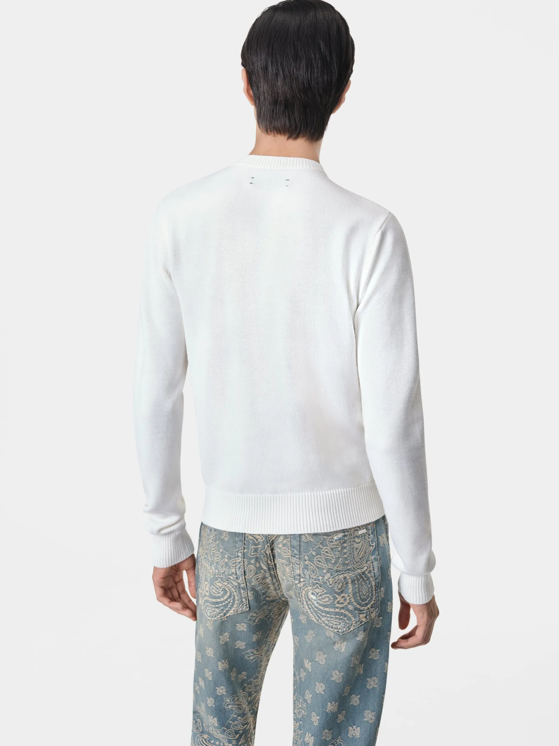AMIRI Knitwear<ARTS DISTRICT CREWNECK Alabaster