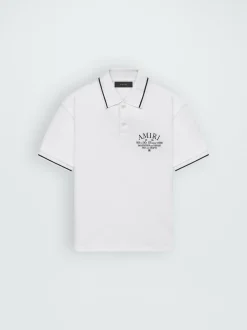 AMIRI Shirts<ARTS DISTRICT PIQUE POLO White
