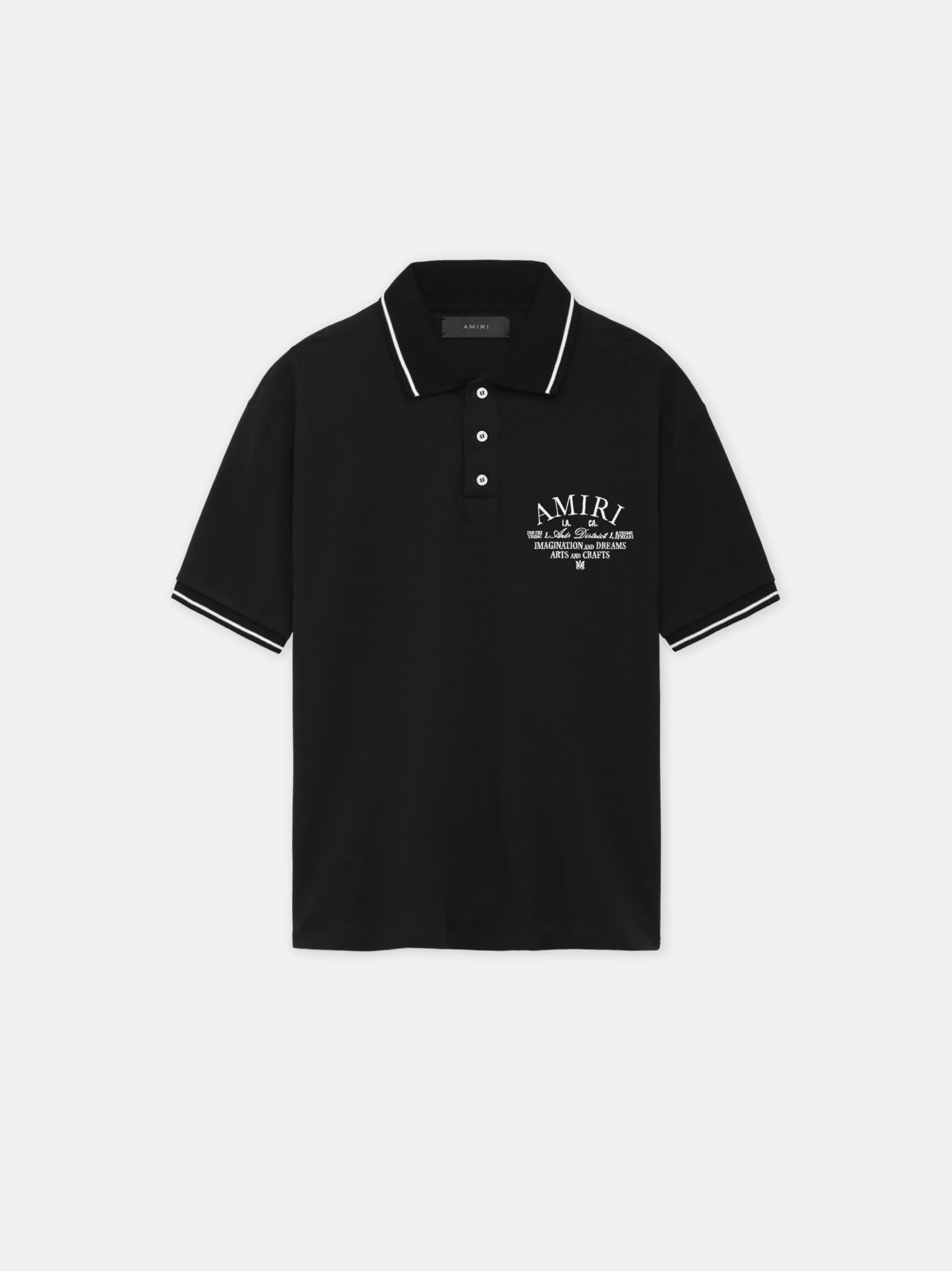 AMIRI Tees<ARTS DISTRICT POLO BLACK