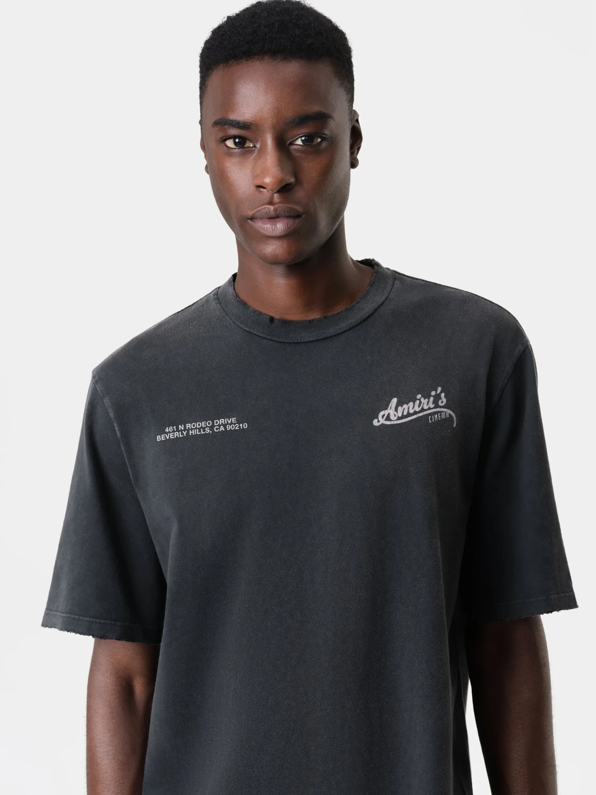 AMIRI Tees<CINEMAS VINTAGE TEE BLACK