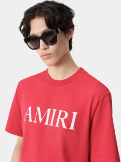 AMIRI Tees<CORE LOGO TEE Red