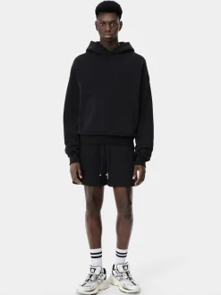 AMIRI Shorts & Sweatpants<EMBROIDERED SHORT BLACK