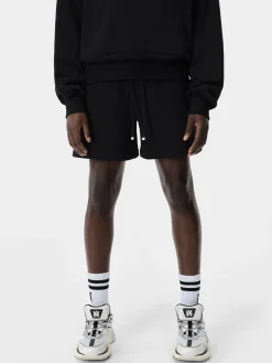 AMIRI Shorts & Sweatpants<EMBROIDERED SHORT BLACK
