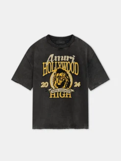 AMIRI Tees<HIGH LION SKATER TEE BLACK