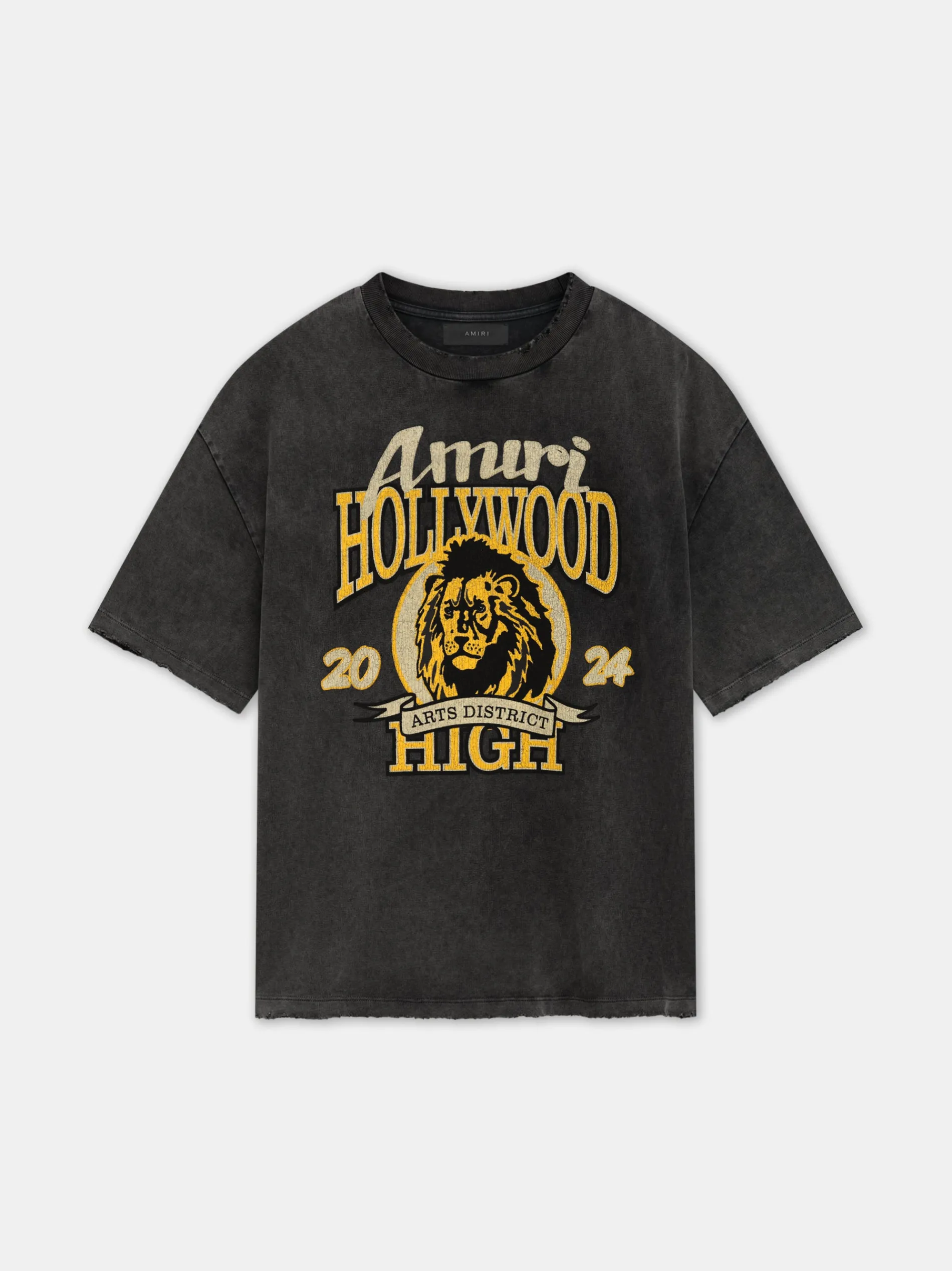 AMIRI Tees<HIGH LION SKATER TEE BLACK