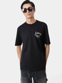 AMIRI Tees<HOLLYWOOD TEE BLACK