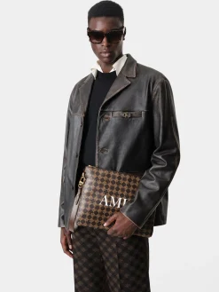 AMIRI Bags<MA QUAD LARGE POUCH Brown