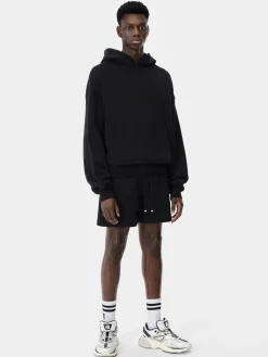 AMIRI Sweatshirts<OVERSIZED HOODIE BLACK