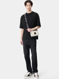AMIRI Tees<OVERSIZED TEE BLACK