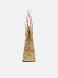 AMIRI Tote Bags|Bags<RAFFIA TOTE Pink