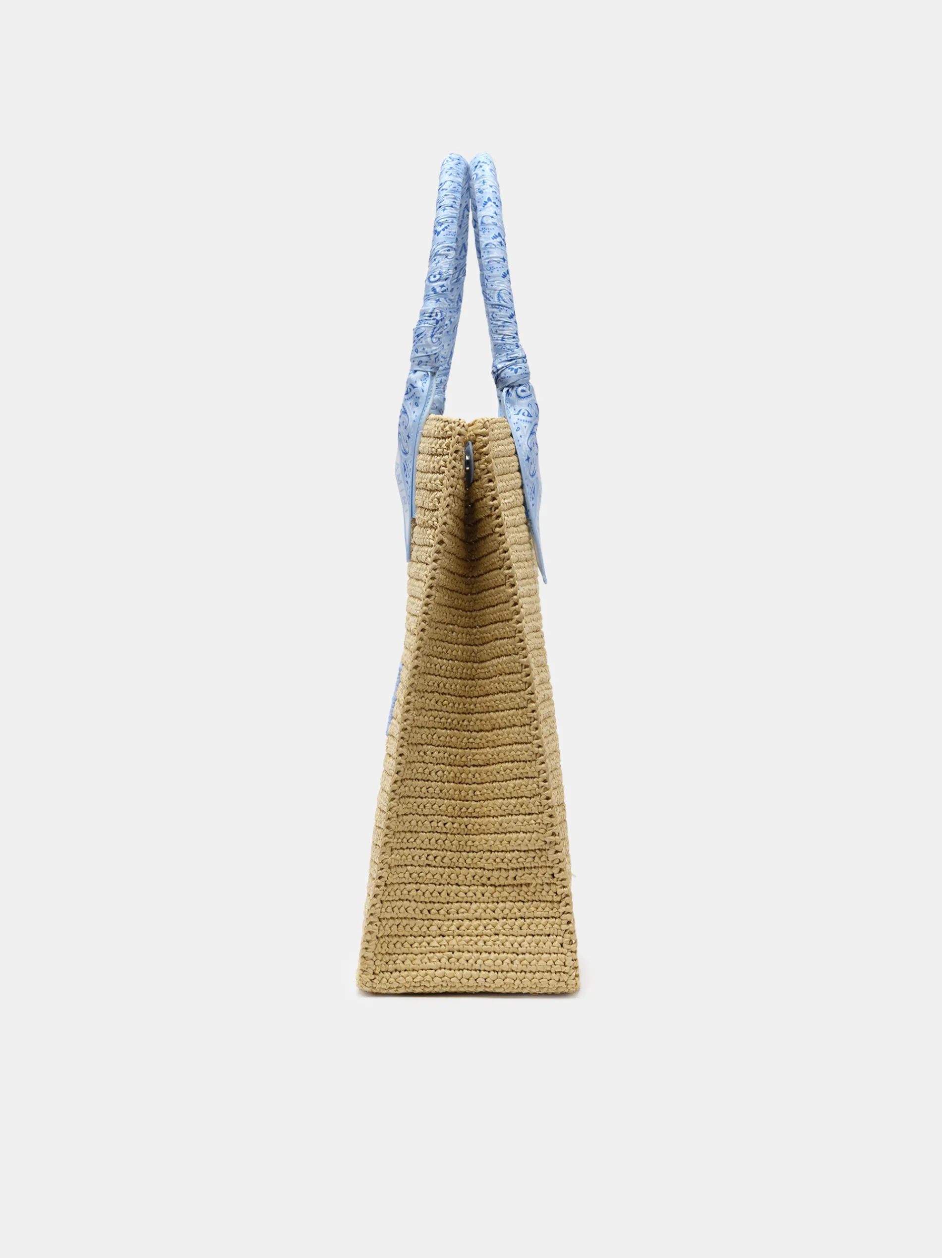 AMIRI Tote Bags|Bags<RAFFIA TOTE Blue