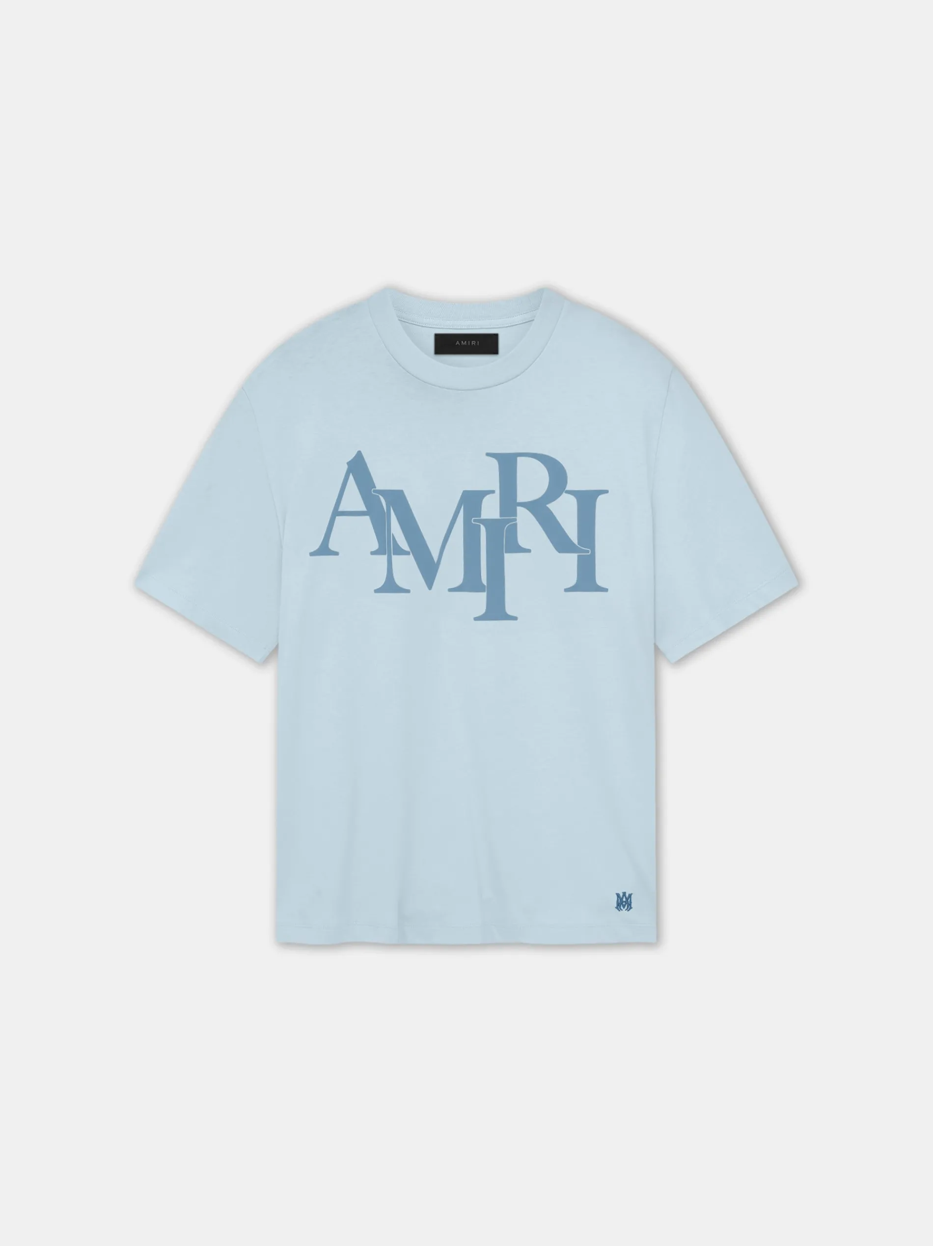 AMIRI Tees<STAGGERED TEE Cerulean