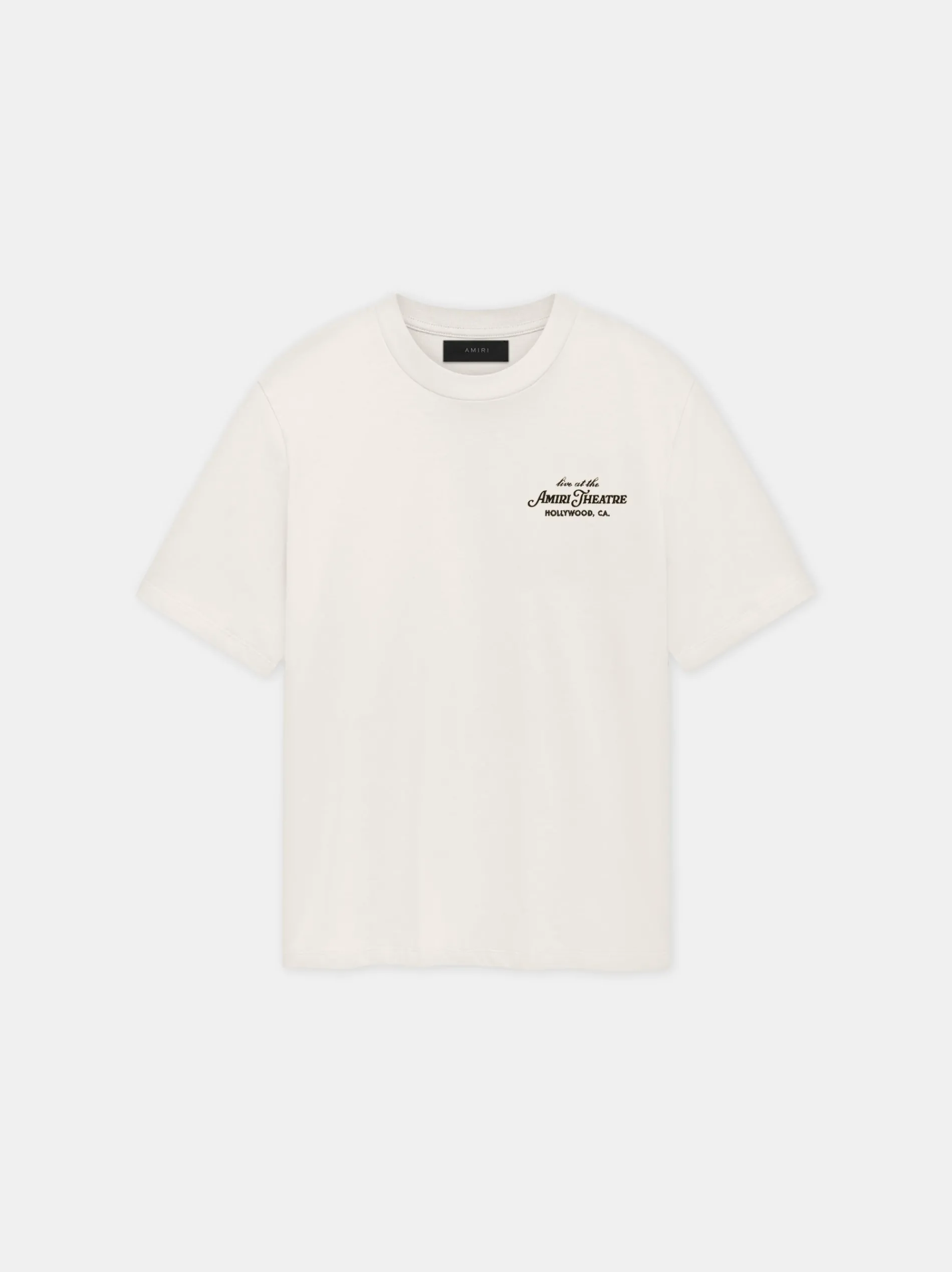 AMIRI Tees<THEATRE FLOCKED TEE Alabaster