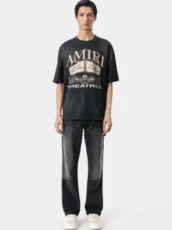 AMIRI Tees<THEATRES OVERSIZED TEE BLACK