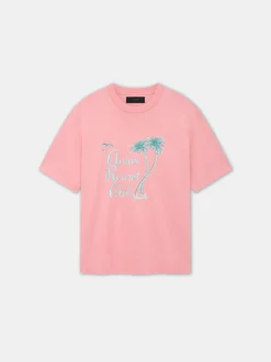 AMIRI Tees<TWISTED PALMS TEE Flamingo Pink