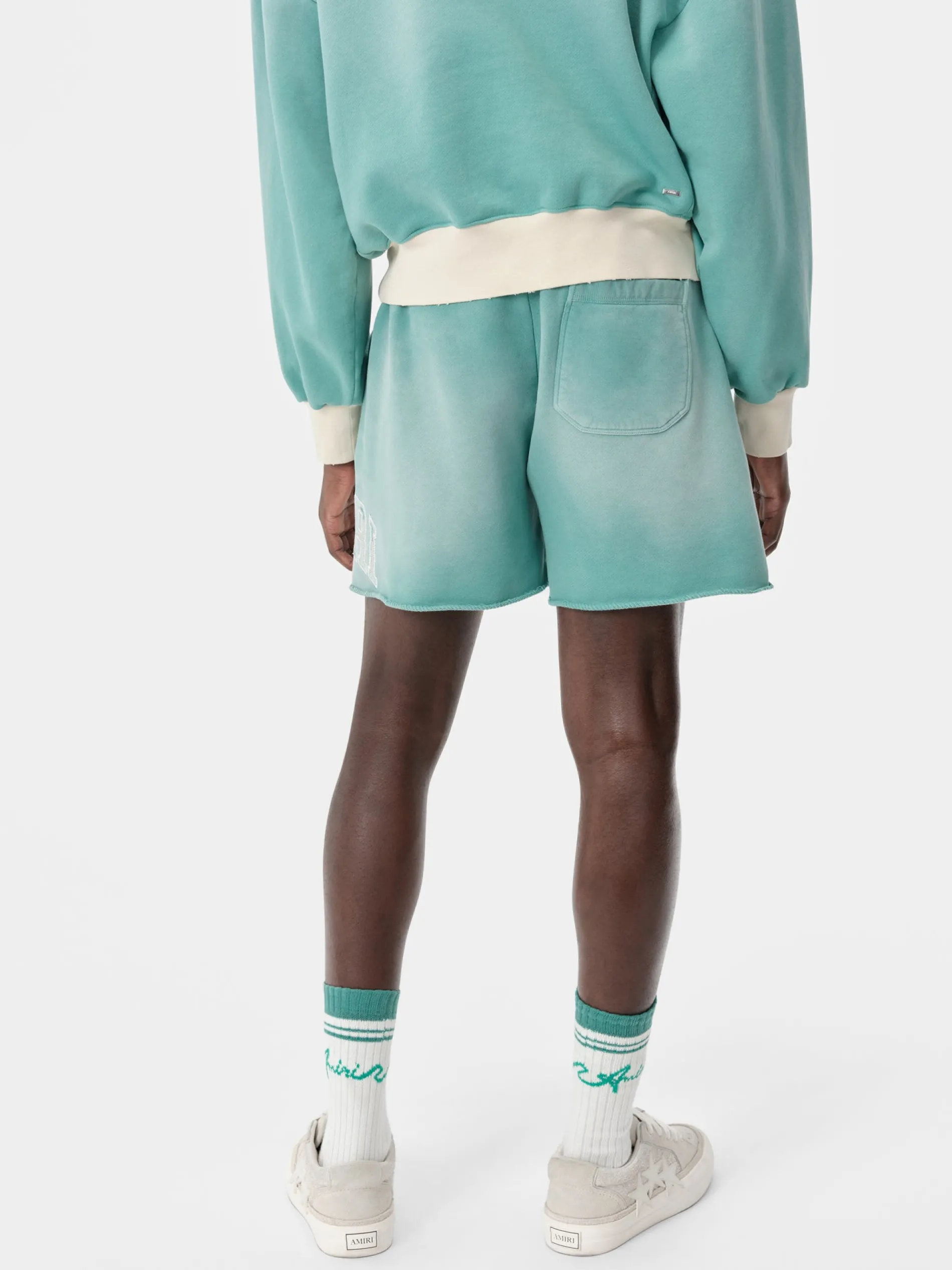 AMIRI Shorts & Sweatpants<VINTAGE COLLEGIATE SHORT Sea Blue