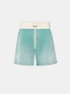 AMIRI Shorts & Sweatpants<VINTAGE COLLEGIATE SHORT Sea Blue
