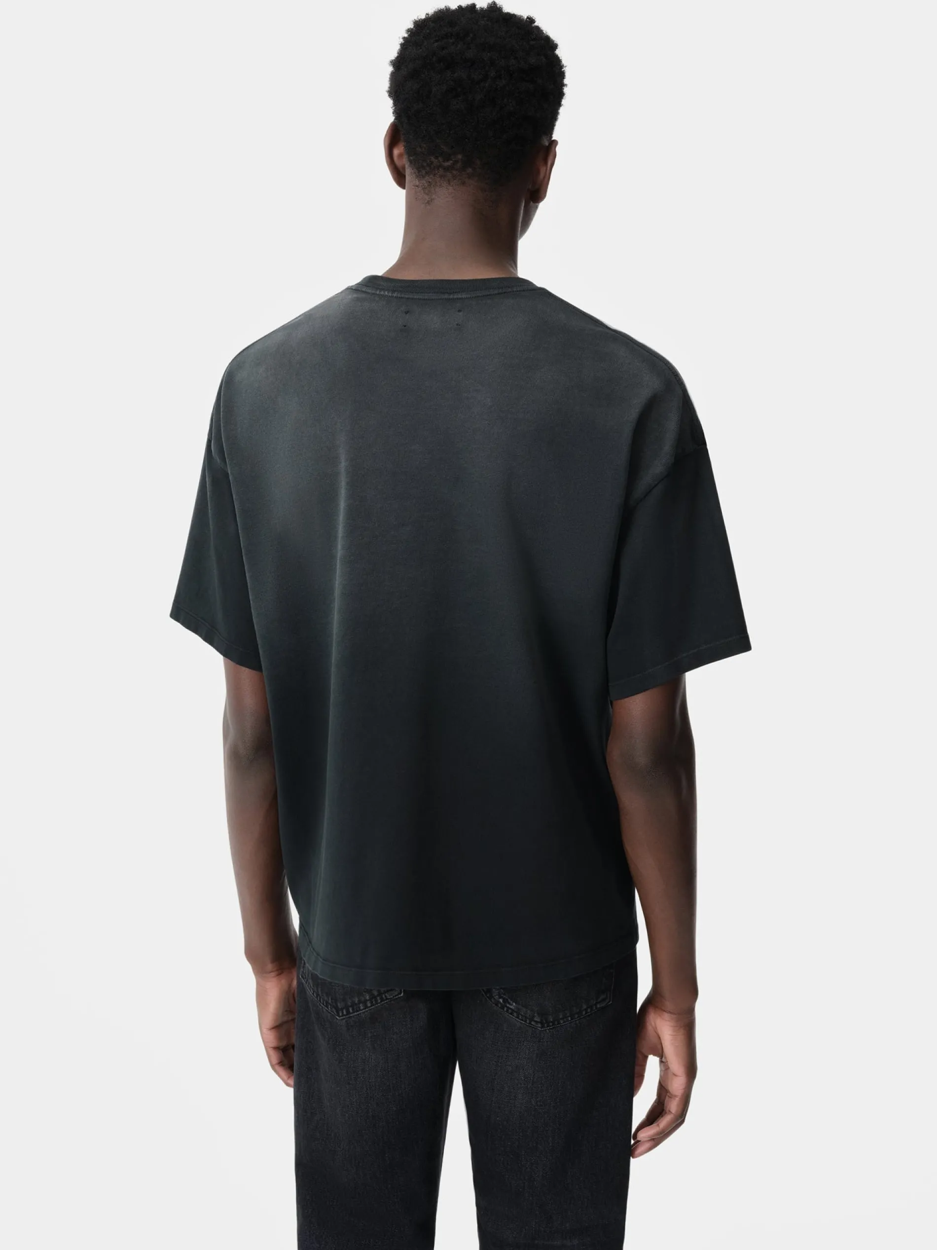 AMIRI Tees<VINTAGE OVERSIZED TEE BLACK