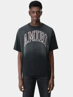 AMIRI Tees<VINTAGE OVERSIZED TEE BLACK