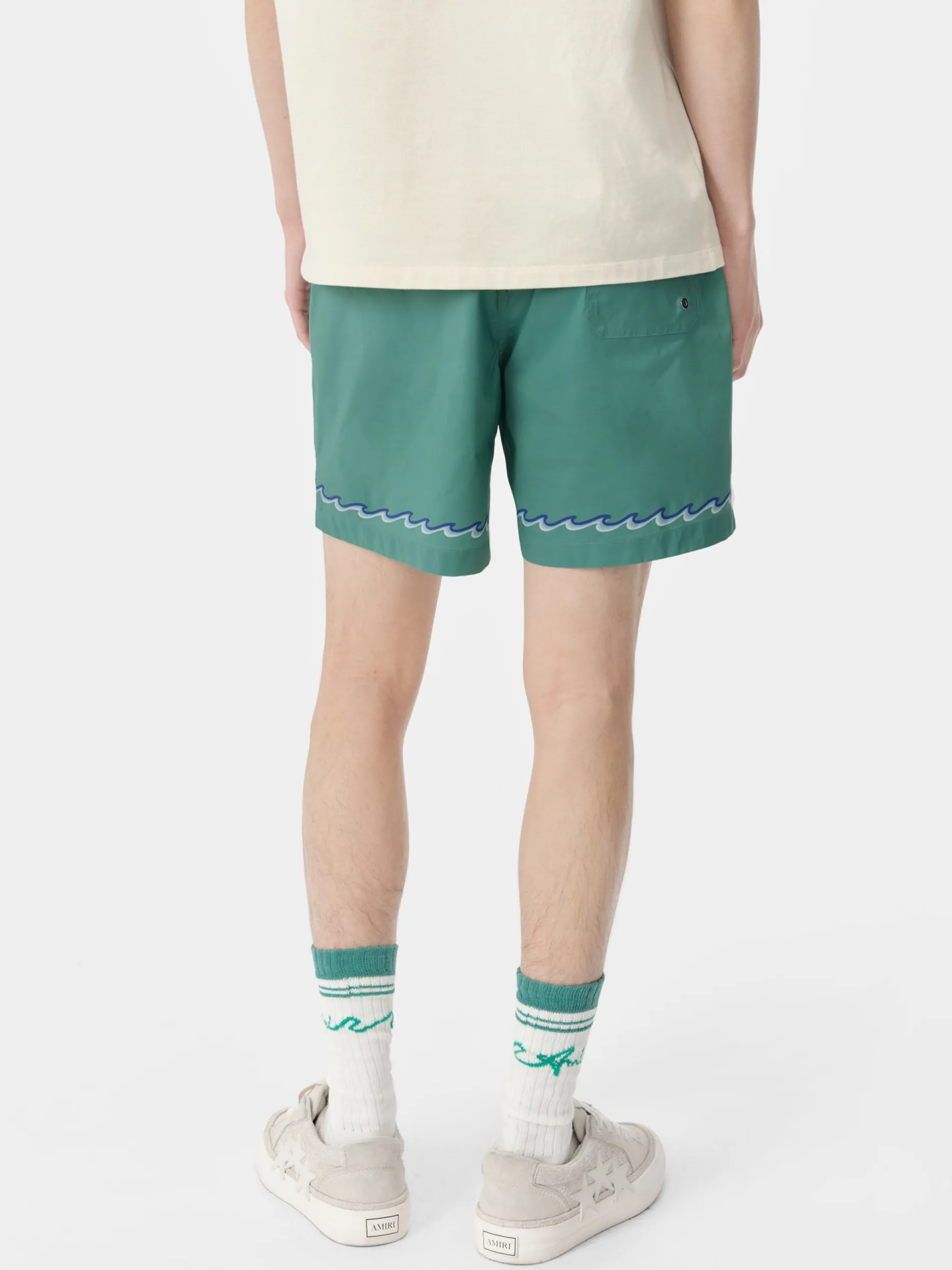 AMIRI Swimwear|Shorts & Sweatpants<WAVE SWIM TRUNK Sea Blue