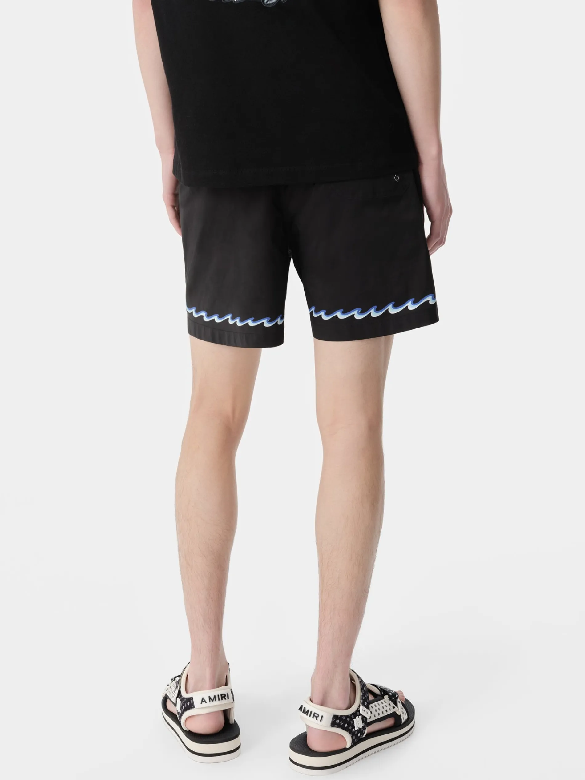AMIRI Swimwear|Shorts & Sweatpants<WAVE SWIM TRUNK BLACK