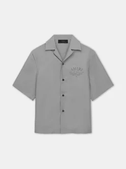 AMIRI Shirts<ARTS DISTRICT BOWLING SHIRT Grey
