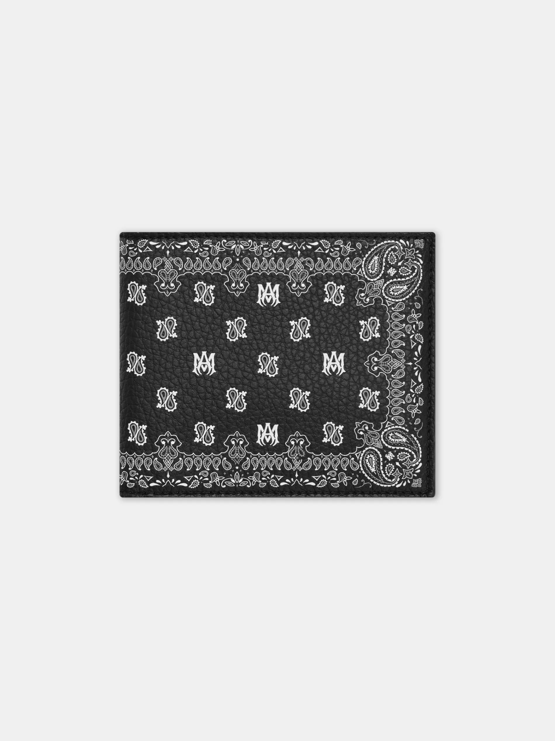 AMIRI Small Leather Goods|Small Leather Goods<BANDANA BI-FOLD BLACK