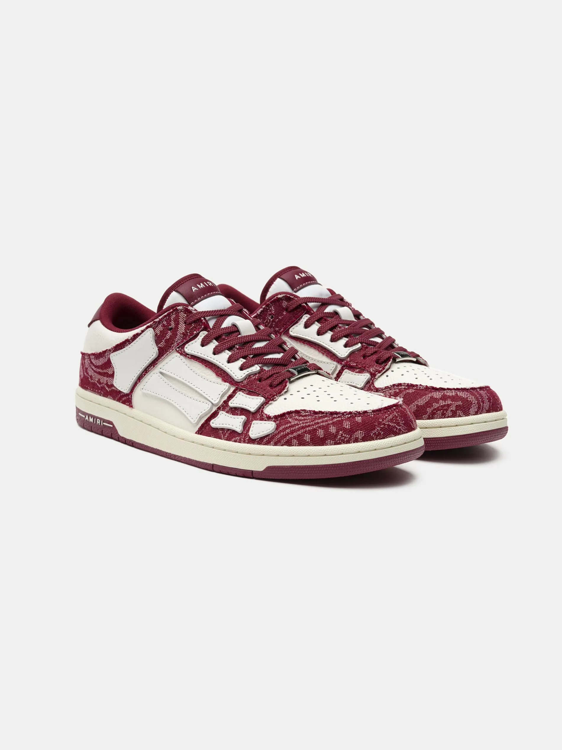AMIRI Sneakers|Sneakers<BANDANA DENIM SKEL TOP LOW- Burgundy