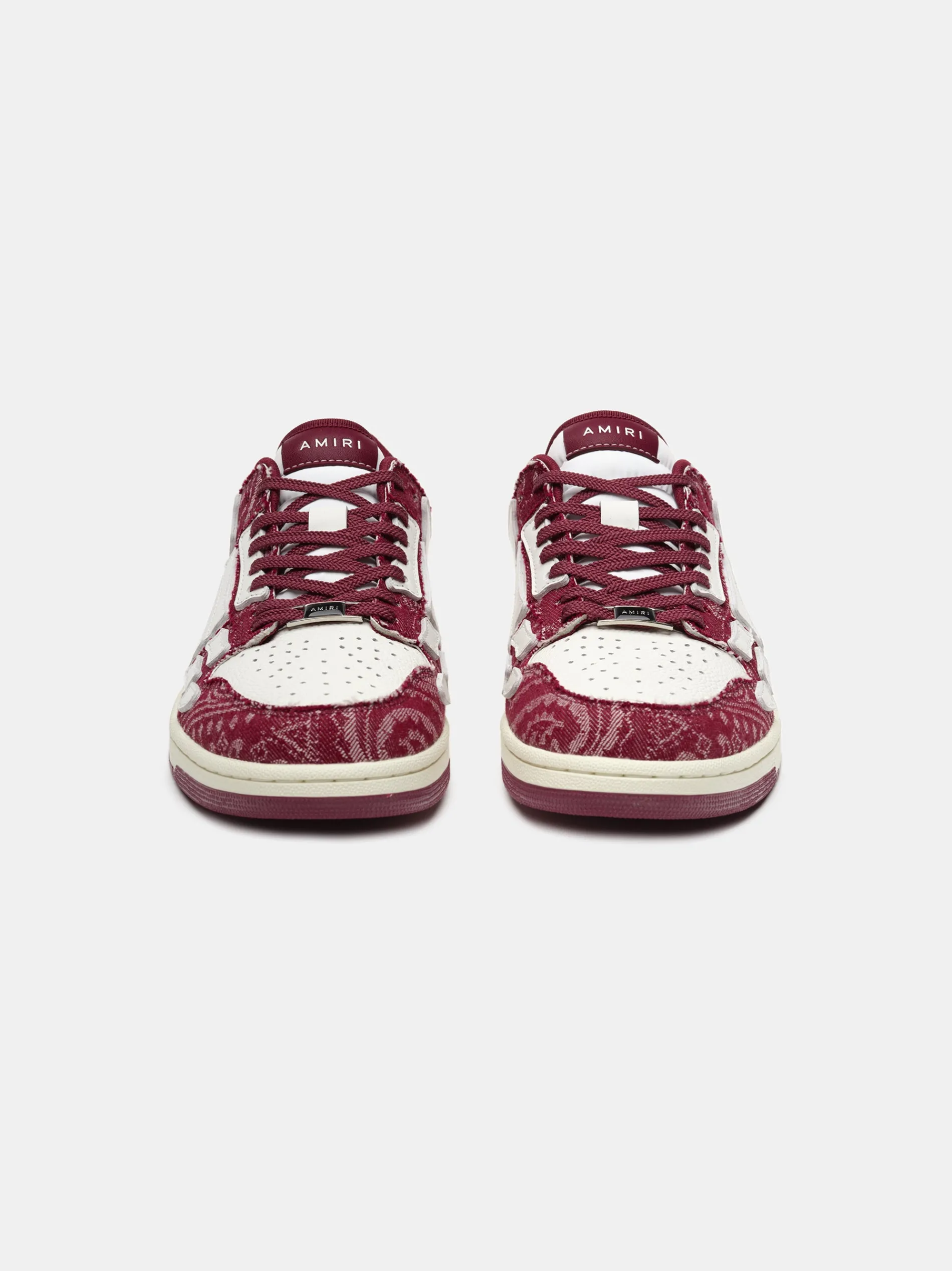 AMIRI Sneakers|Sneakers<BANDANA DENIM SKEL TOP LOW- Burgundy