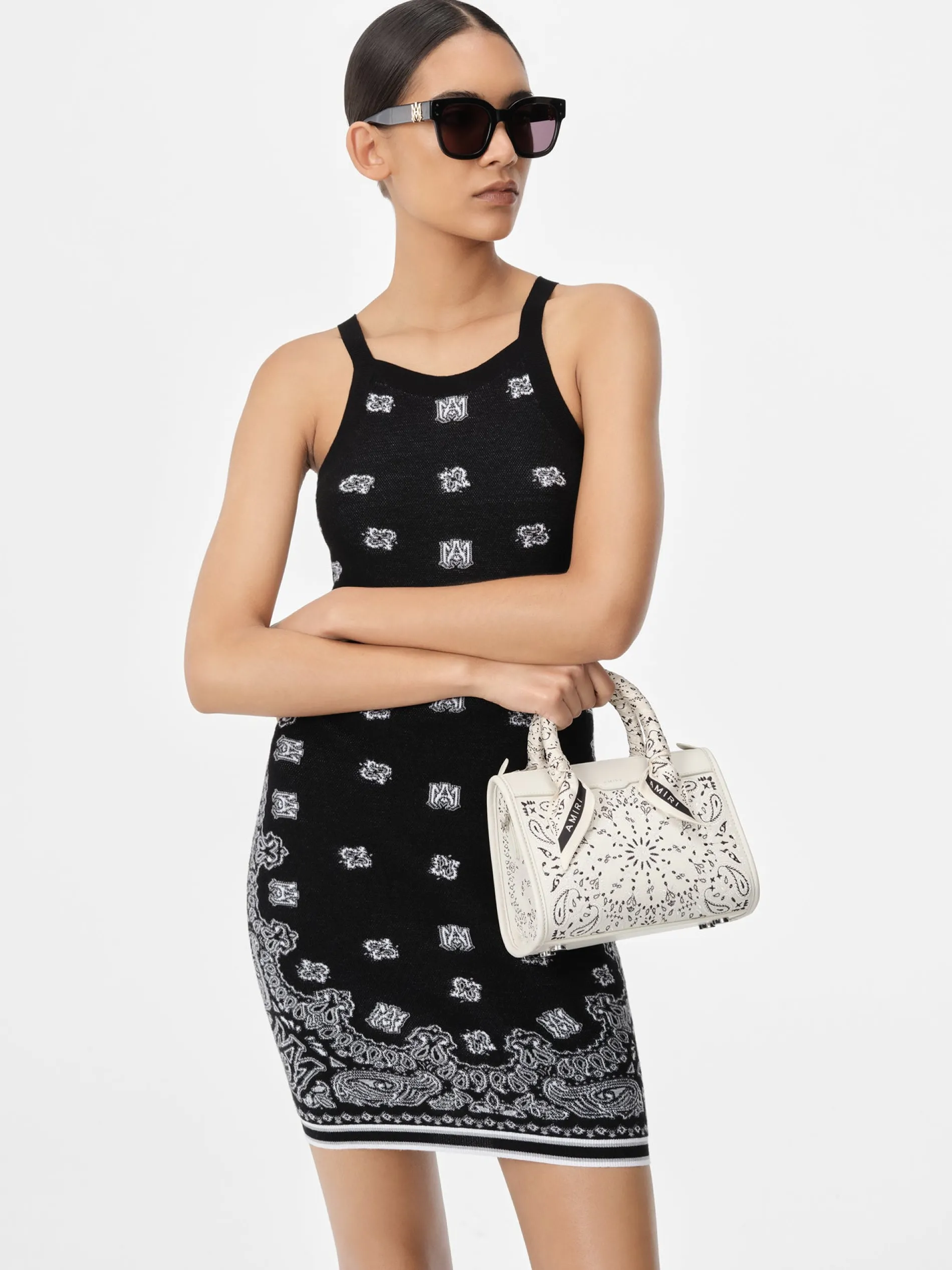 AMIRI Bags|Handbags<BANDANA MICRO TRIANGLE Alabaster