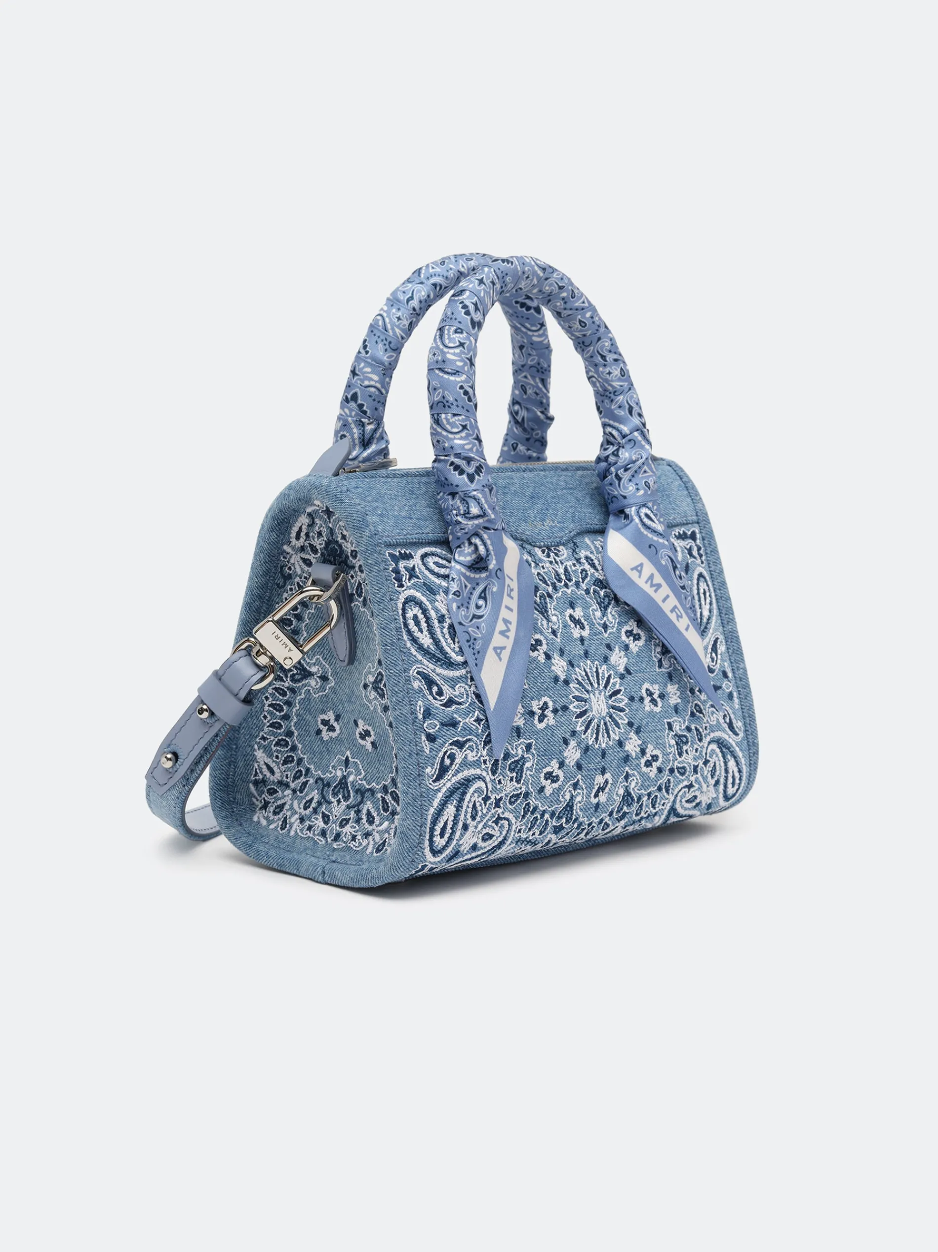 AMIRI Bags|Handbags<BANDANA MICRO TRIANGLE BAG True Blue