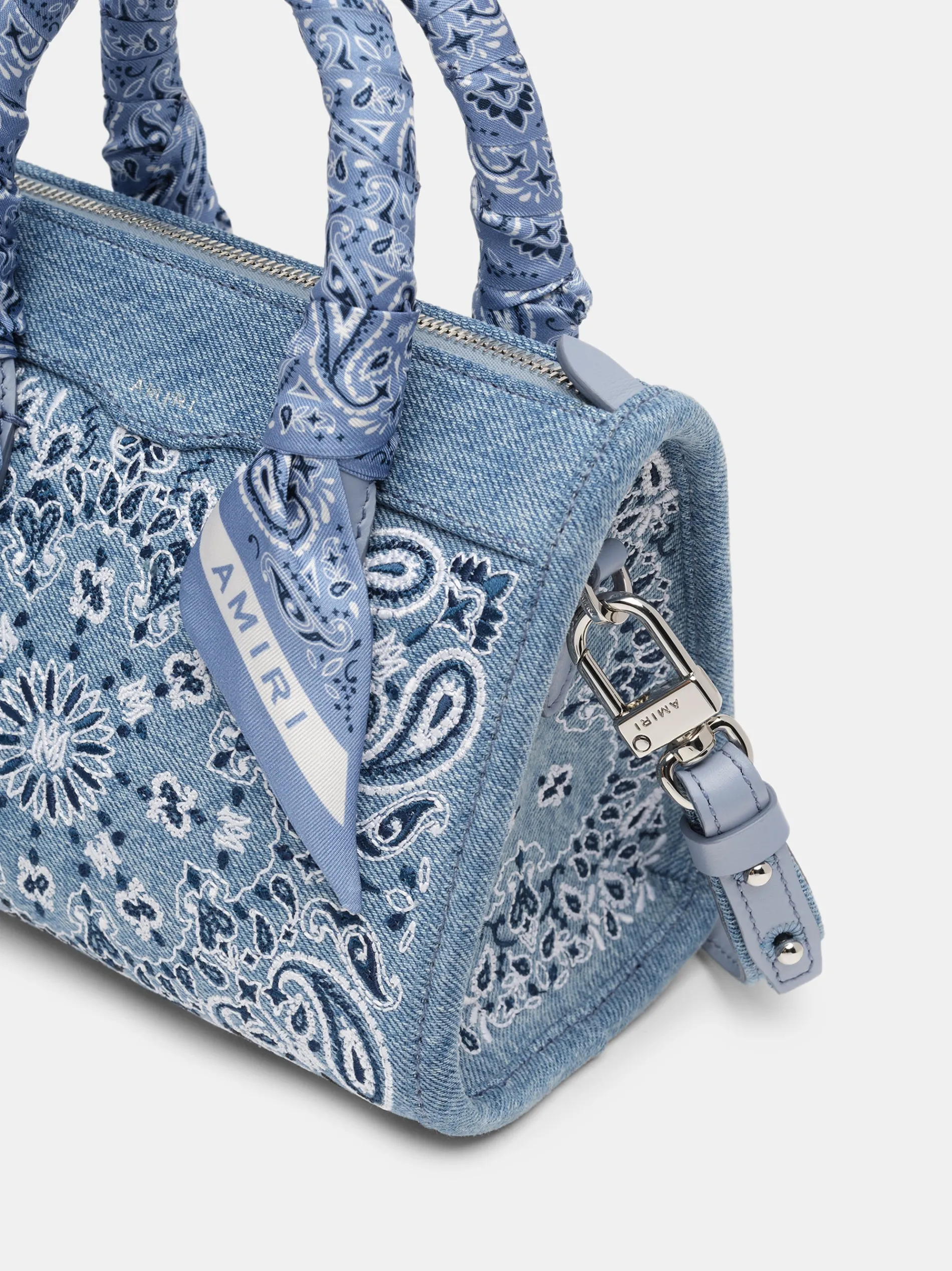 AMIRI Bags|Handbags<BANDANA MICRO TRIANGLE BAG True Blue