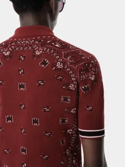 AMIRI Knitwear<BANDANA POLO Red
