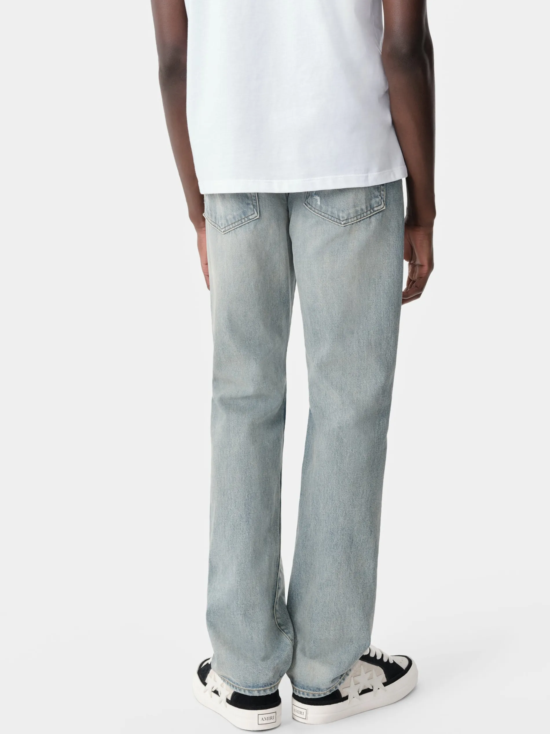 AMIRI Denim<BANDANA REPAIR STRAIGHT JEAN Antique Indigo