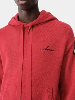 AMIRI Knitwear<BONES HOODIE Red