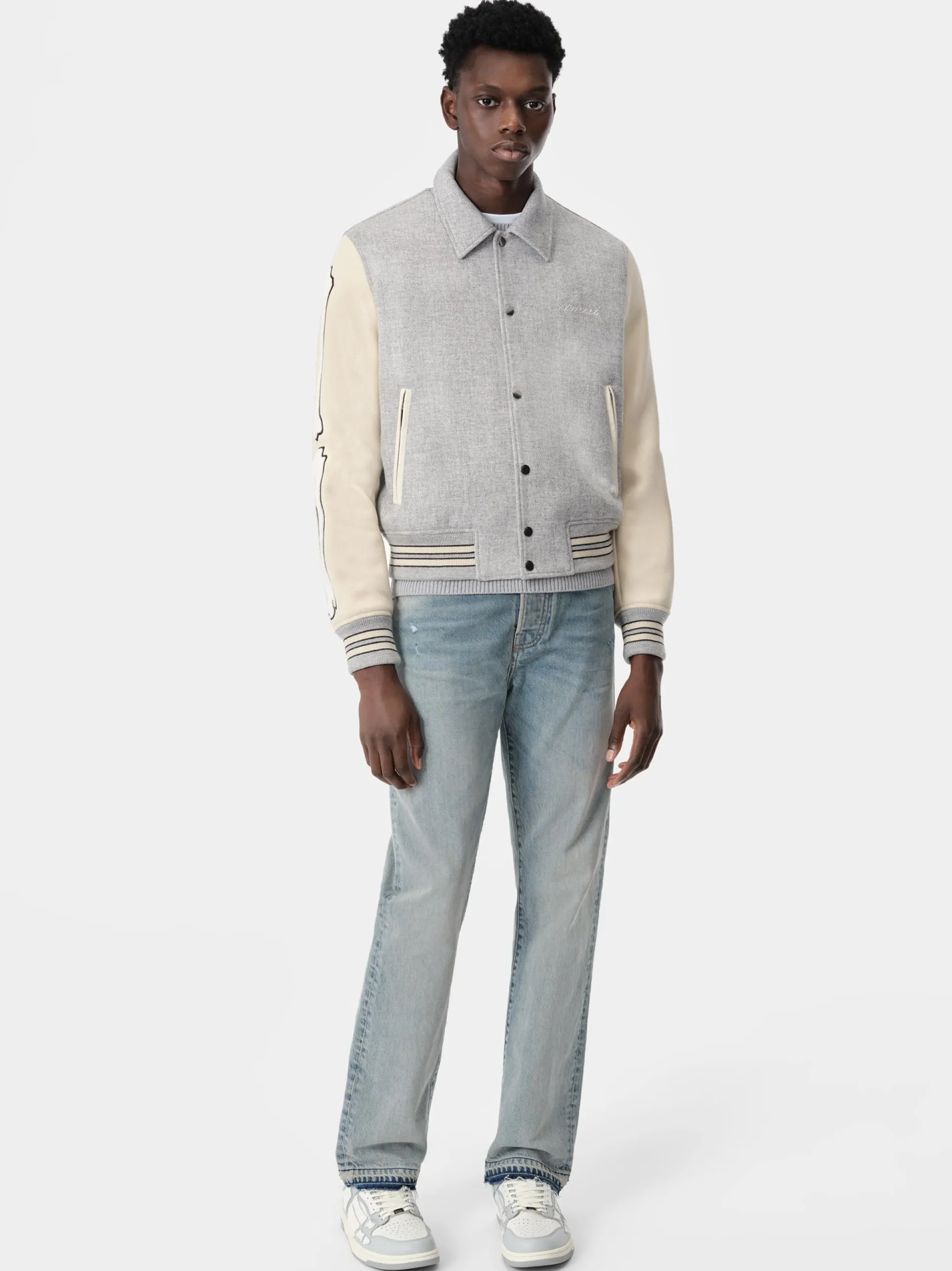 AMIRI Outerwear<BONES JACKET Grey