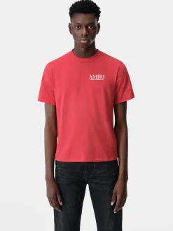 AMIRI Tees<BONES STACKED TEE Red