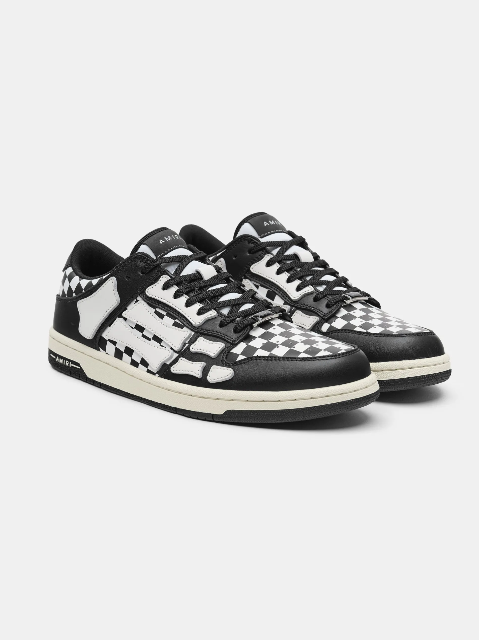 AMIRI Sneakers|Sneakers<CHECKERED SKEL-TOP LOW Black White