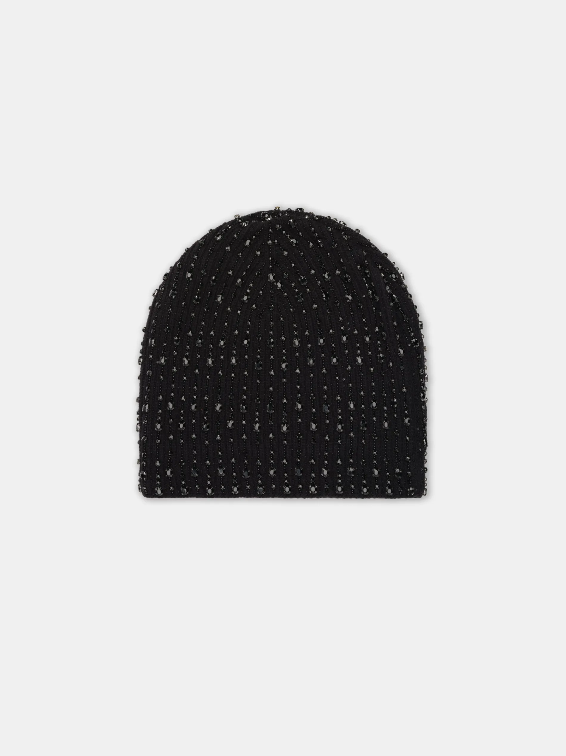 AMIRI Hats|Hats<CRYSTAL BEANIE BLACK