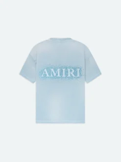 AMIRI Tees<CRYSTAL BURST TEE- Ashley Blue