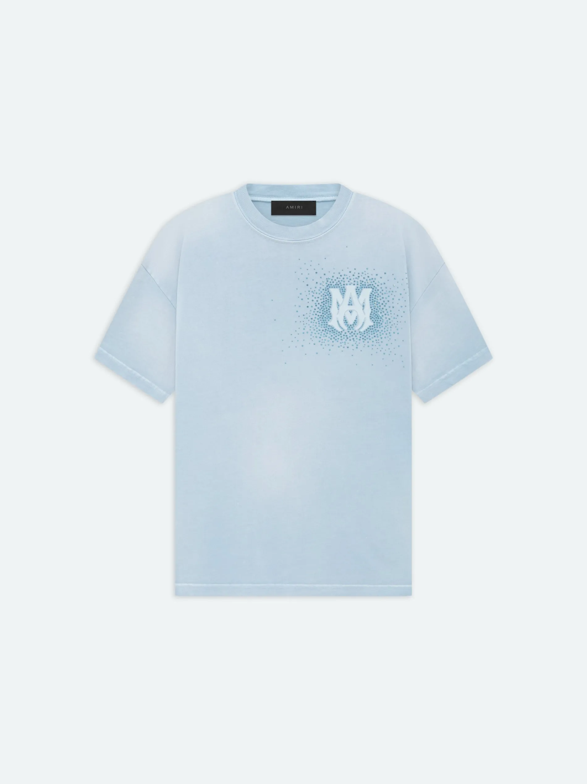 AMIRI Tees<CRYSTAL BURST TEE- Ashley Blue