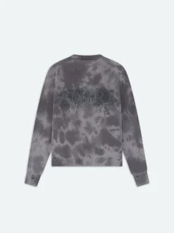 AMIRI Sweatshirts<CRYSTAL CREWNECK- FADED BLACK